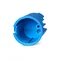 Boîte applique encastrée avec couvercle Z32 fi32mm bleu