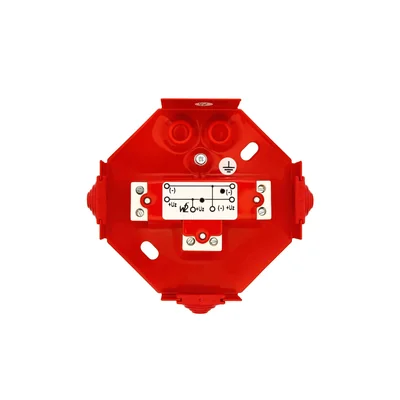 Boîte coupe-feu octogonale E90 3x2x4mm2 115x28x123mm rouge