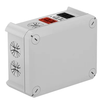 Boîte de dérivation WAGO T 100 WWB 2S2R2W, tripolaire, 2 fils rouge/blanc/noir