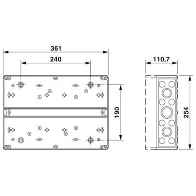 Boîte de jonction avec parafoudres 4 MPPT Phoenix-Contact 1000DC 4MPP-SPD-S box 4 mppt