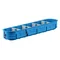 Boîte de jonction cinq gangs pour murs vides KP64/5L 5xfi60 tuile bleue