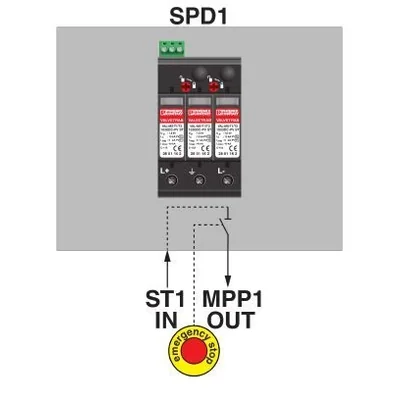 Boîte de jonction de générateur pour systèmes photovoltaïques pour 1 MPPT
