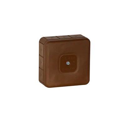 Boîte de jonction VP-31 85 x 85 x 37 mm IP55 400 V, longueur 30,5 cm (12 po), caoutchouc vide marron