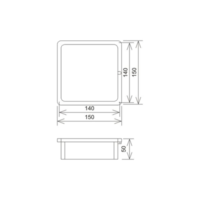 Boîte de test pour élévation 150x150x50