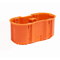 Boîte d'encastrement M2x60DF MULTIWALL SLIM, orange