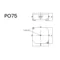 Boîte en saillie avec insert 85x85x40mm IP44 blanc