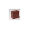 Boîte en saillie PF 12 entrées prédécoupées 86x86x40mm IP55 couvercle clic-clac marron