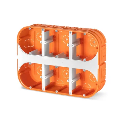Boîte encastrée M6x60F MULTIWALL orange