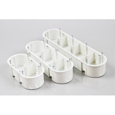 Boîte PK 60 pour murs creux, 3 modules blanc