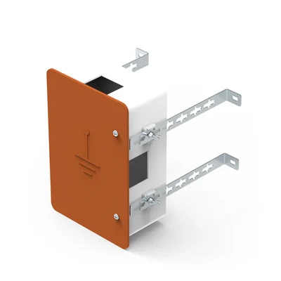 Boîte pour protection contre la foudre, marron