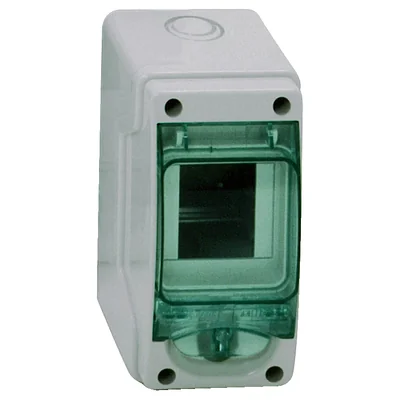 Boîtier apparent IP65 mKDR-1-3-NT-T porte transparente 1 rangée 3 modules/rangée