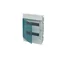 Boîtier blanc 41A12X22A, 24 m, IP41, 63 A, classe II, 435 x 320 x 107 mm (H x L x P) | Rails DIN | Porte transparente | Vis N+PE