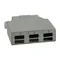 Boîtier de distribution de fibres optiques pour rail DIN/TH35, 6xSC duplex