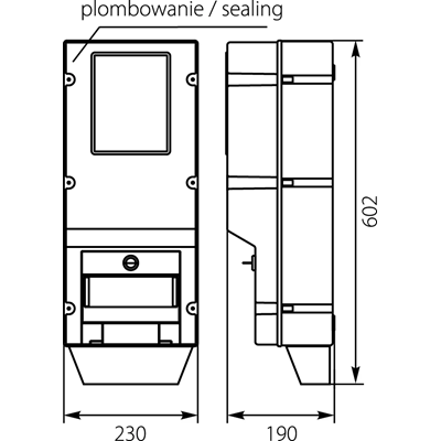 Boîtier du kit de mesure - OZP/Z (avec serrure)