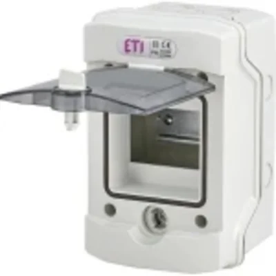 Boîtier ECH-4G à montage en surface, 4 modules, porte transparente IP65