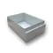Boîtier en plaque de béton pour boîte de sol EM/FLB-SCF320PP ; trous emboutis pour le passage des câbles, dimensions (L x l x P) 225 x 358 x 82 mm, métal thermolaqué, poids 1,9 kg