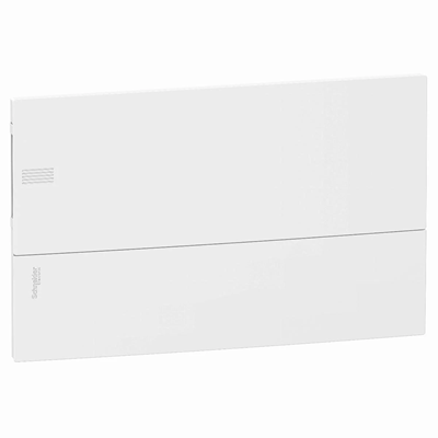 Boîtier encastrable Mini Pragma Mini Pragma IP40 MIP-1-18-PT-P porte blanche 1 rangée 18 modules/rangée