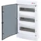 Boîtier encastré ECM36PT-s, 3 rangées de 12 modules, porte transparente