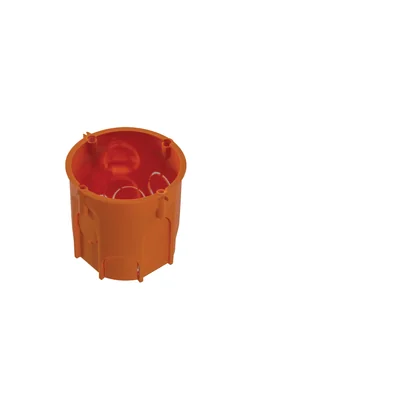 Boîtier encastré PK60, profondeur 63 mm, Ø62, sans vis, orange, IP30