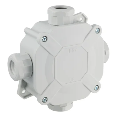 Boîtier hermétique PNHS à montage en surface, IP67, 4 mm², 400 V, gris