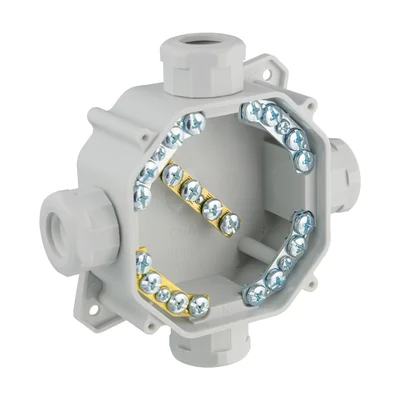 Boîtier hermétique PNHS à montage en surface, IP67, 4 mm², 400 V, gris