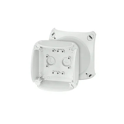 Boîtier KF 0200 H pour installation extérieure, gris, IP 66/IP 67, 93 x 93 x 62 mm, sans gaufrage, sans bornes