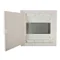 Boîtier multimédia encastrable ECG14MEDIAPO (306 x 274 x 87 mm), porte en plastique blanc