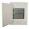 Boîtier multimédia encastrable ECG28MEDIAPO (306 x 399 x 87 mm), porte en plastique blanc