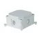 Boîtier presse-étoupe en saillie 103x103x60mm IP44 blanc