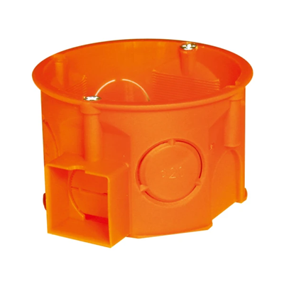 Boîtier série à encastrer à vis S60KFw fi60mm, plaque orange