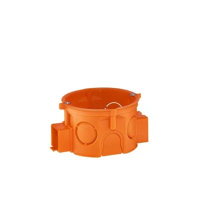 Boîtier série à encastrer à vis S60KFw fi60mm, plaque orange