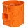 Boîtier série à encastrer avec vis S60DFw fi60mm orange profond