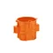Boîtier série à encastrer avec vis S60DFw fi60mm orange profond