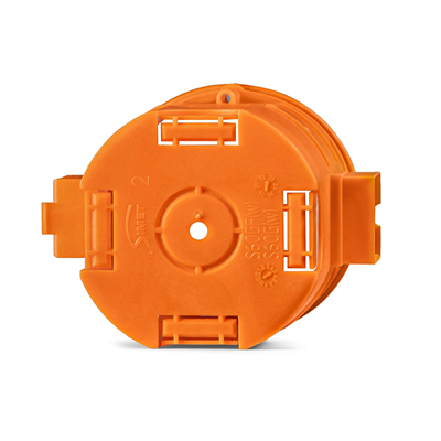Boîtier série à encastrer avec vis S60GFw fi60mm orange profond