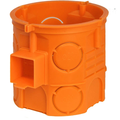 Boîtier série à encastrer S60DF fi60mm orange foncé