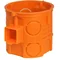 Boîtier série à encastrer S60DF fi60mm orange foncé