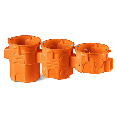 Boîtier série à encastrer S60GF fi60mm orange profond