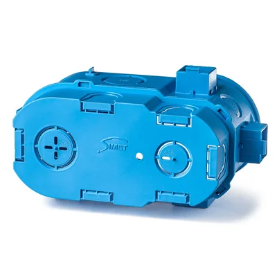 Boîtier sériel à encastrer pour l'électronique, fermé d'un côté SE2x60G 2xfi60 super deep blue