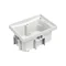 Boîtier Simon Connect TSC-KGT200-72 IP66 pour installation sur dalle coulée, pour modules 45x45 de 2,5 pouces, gris