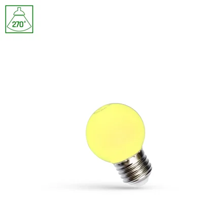 Bola LED E-27 230V 1W ESPECTRO AMARILLO