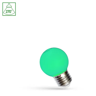 Bola LED E-27 230V 1W ESPECTRO VERDE