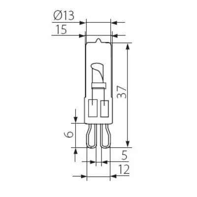 Bombilla halógena G9-33W ESTRELLA