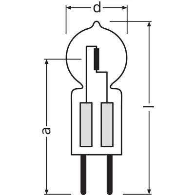 Bombilla halógena HALOSTAR® PRO 60W 12V GY6.35