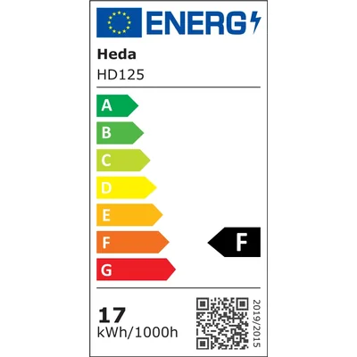 Bombilla HEDA A65 E27 17W NW 1720lm 840 200° 220-240V