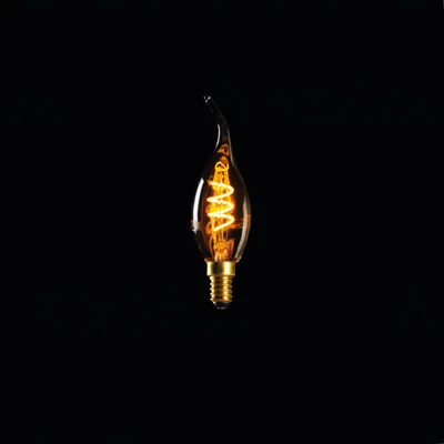 Bombilla LED decorativa 2,5W E14 C35T ámbar