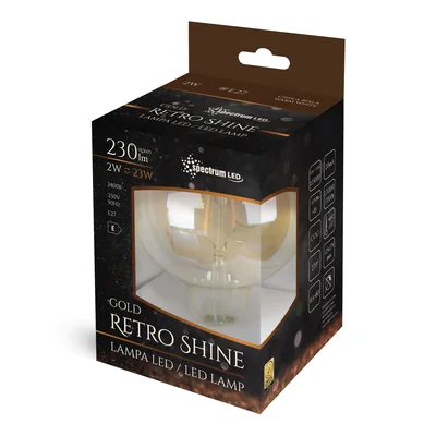 Bombilla LED G125 E-27 230V 2W COG WW RETROSHINE SPECTRUM