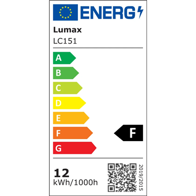 Bombilla LED LC151 12W E27 1300lm 230V 2200K