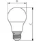 Bombilla LED Philips CorePro de 8W, reemplazo de 60W, 806lm, 3000K, ND 8-60W A60 E27 830, plástico mate, 2 años de garantía.