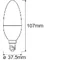 Bombilla LED SMART+ WIFI MULTICOLOR RGBW 5W B40 E14 470lm 2700-6500K 230V