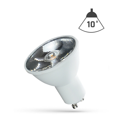 Bombilla LED SPECTRUM 6W 230V GU10 10 grados WW